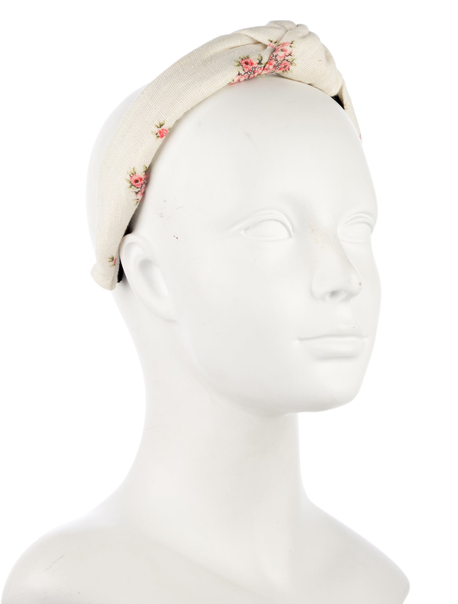 Lele Sadoughi x LoveShackFancy Cotton-Blend Canvas Floral Pattern Print Headband