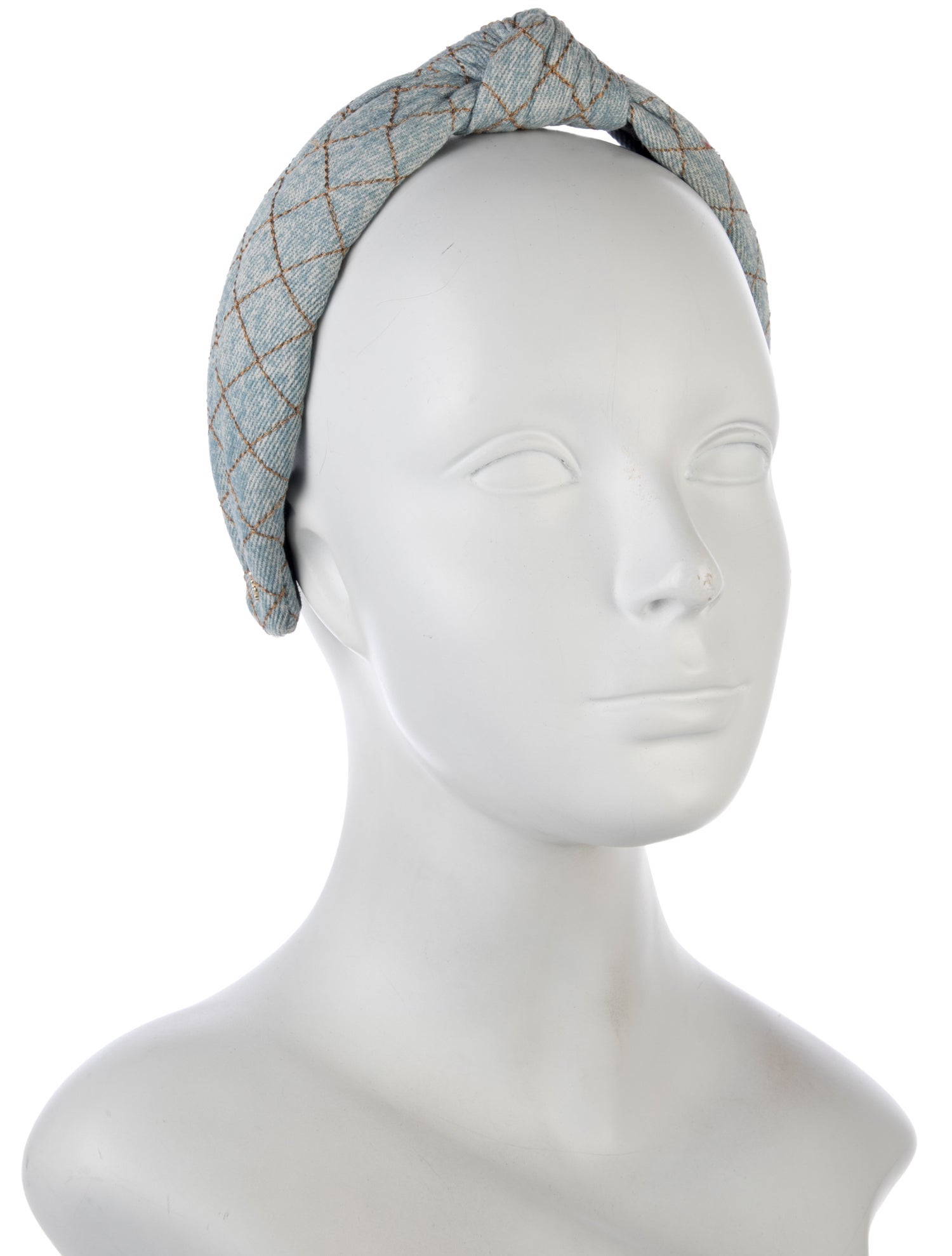 Lele Sadoughi x LoveShackFancy Denim Stitched Headband