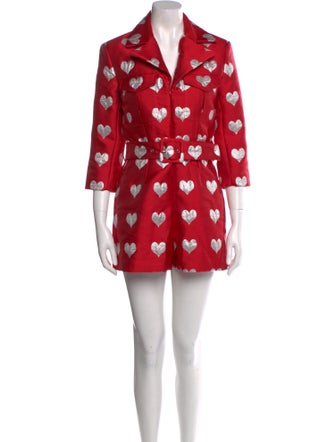 Lisou Printed V-Neck Romper