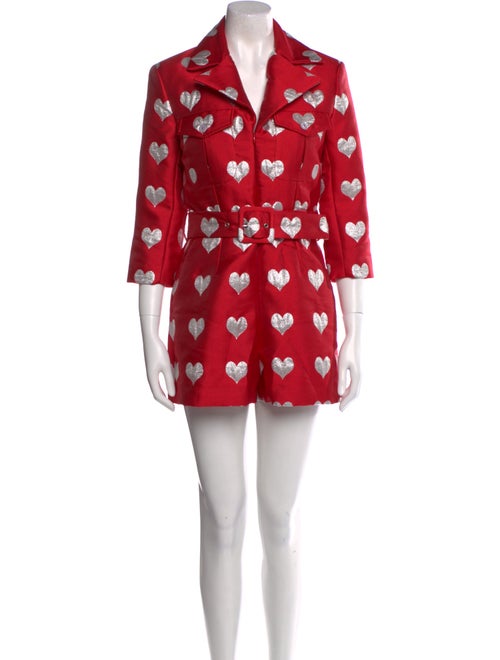 Lisou Printed V-Neck Romper