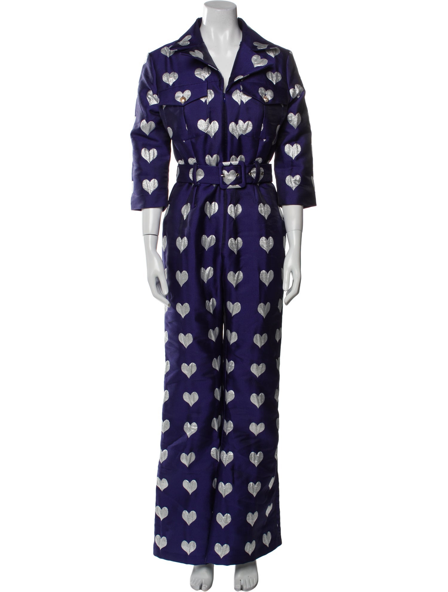 Lisou Printed V-Neck Jumpsuit