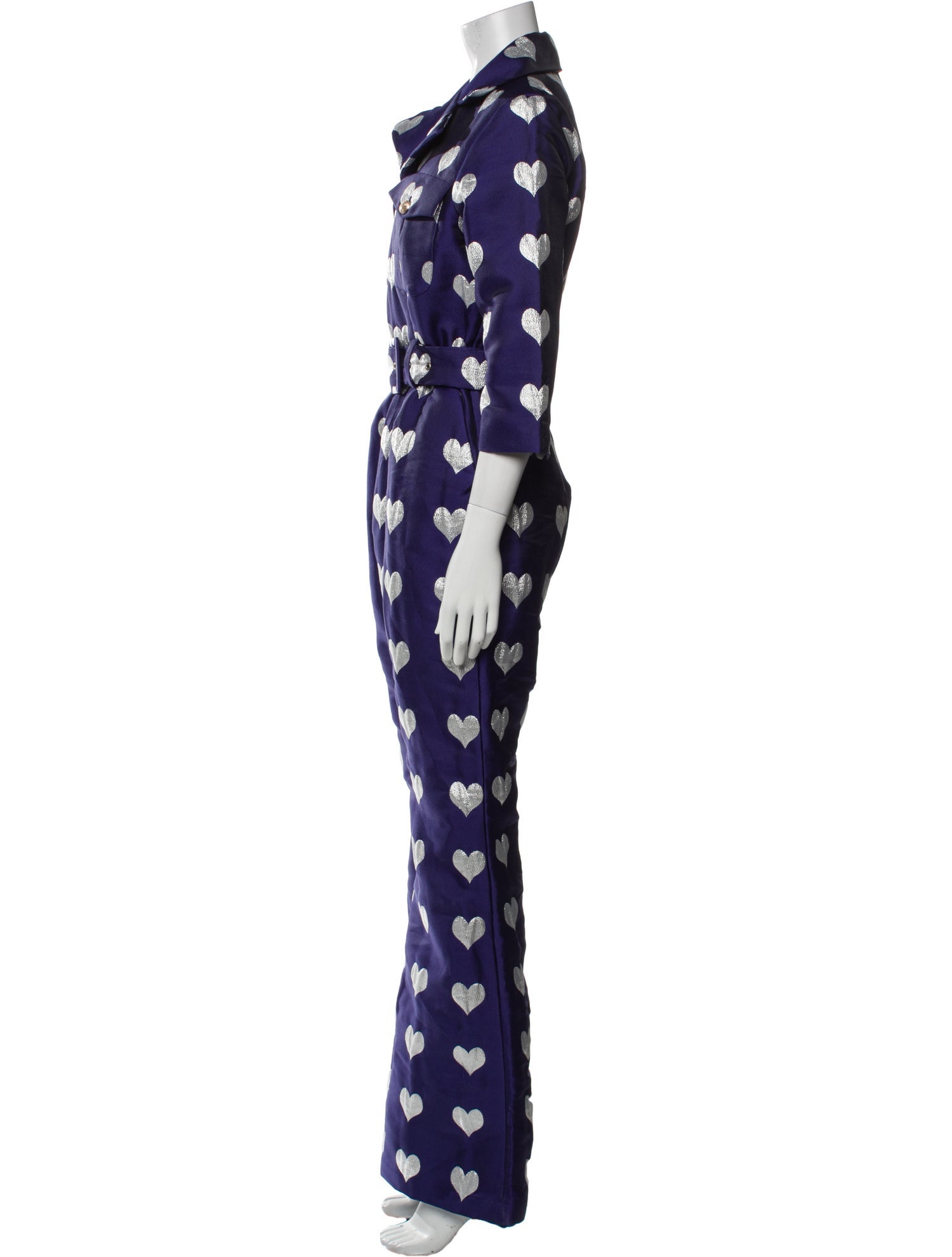 Lisou Printed V-Neck Jumpsuit