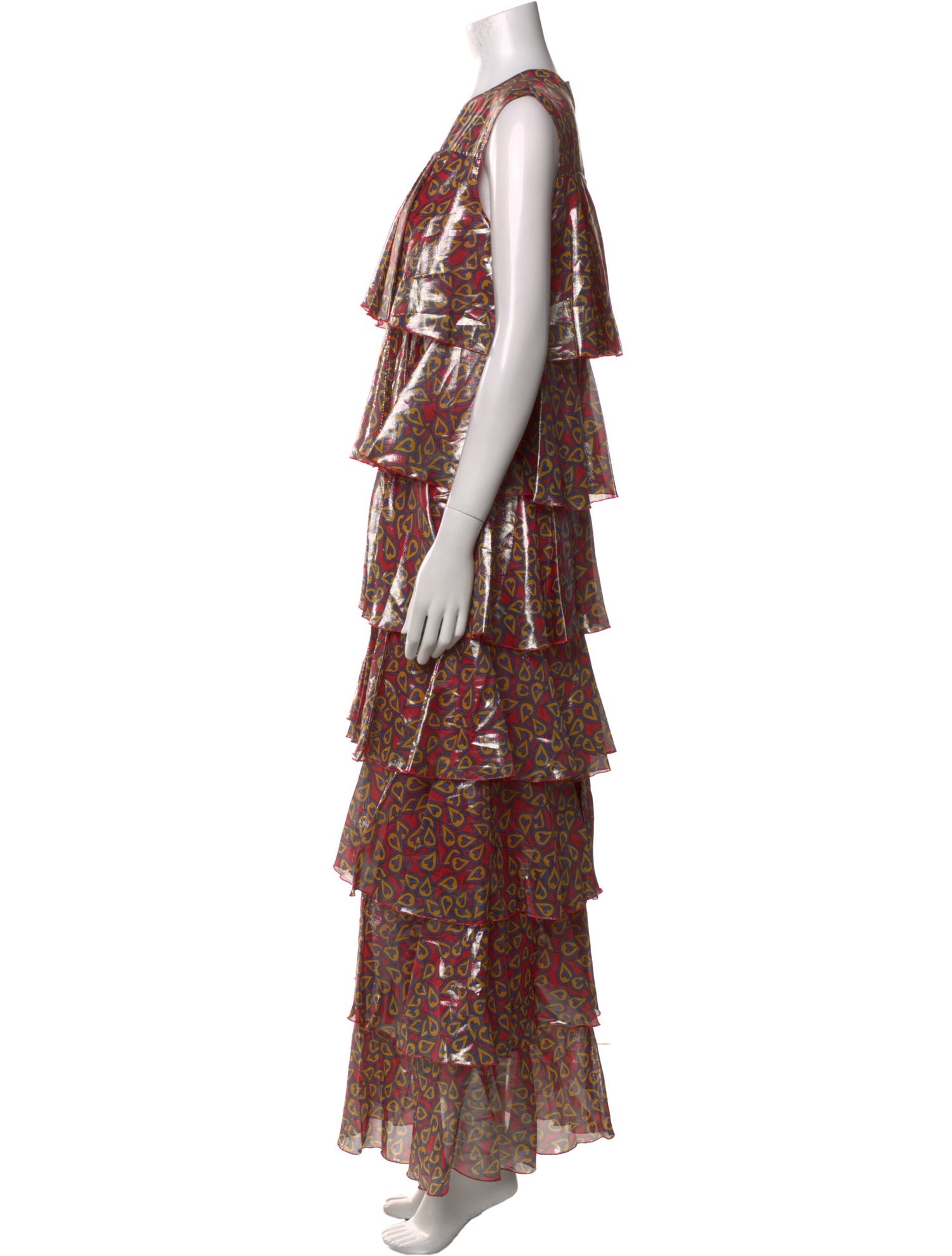 Lisou Printed Long Dress w/ Tags