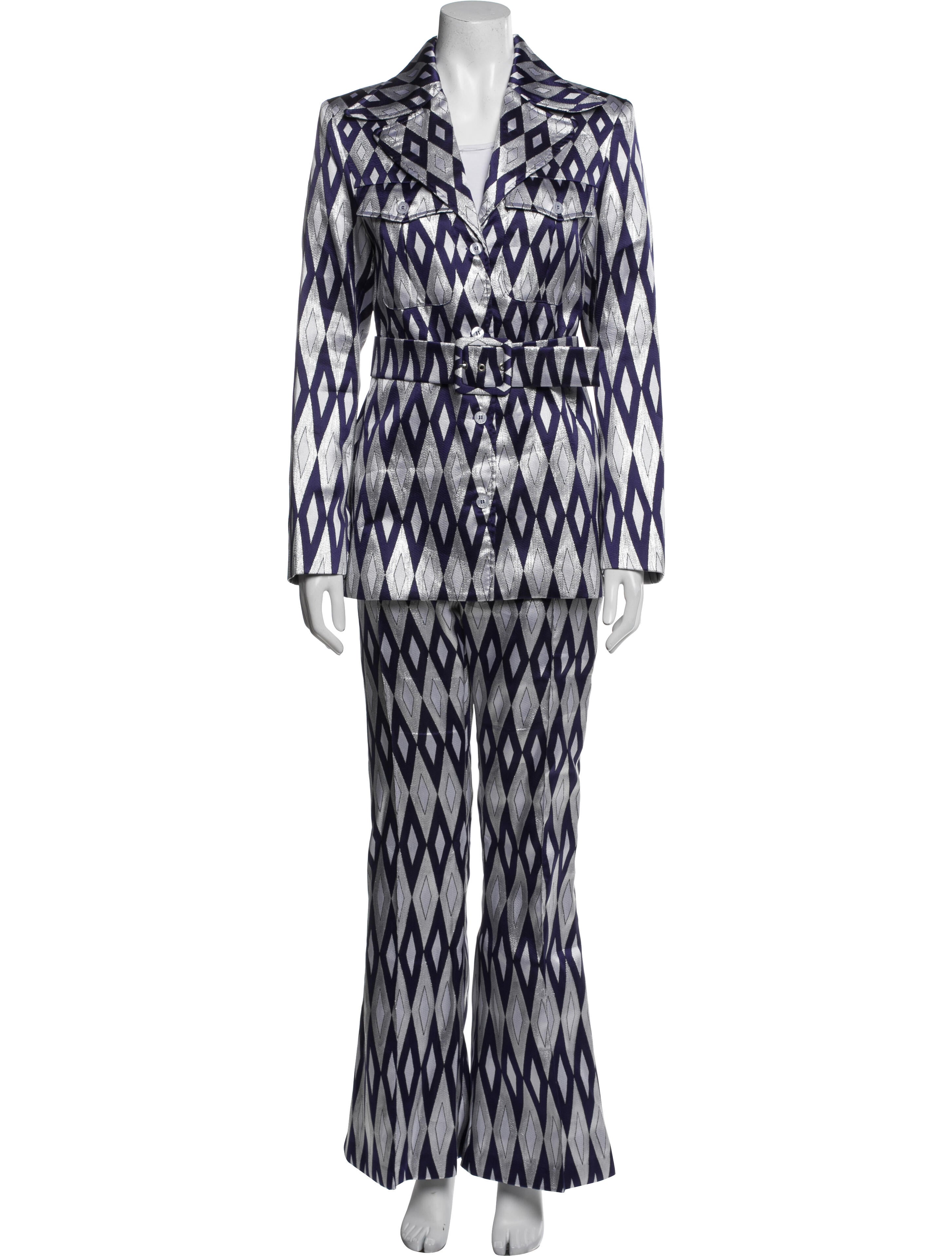 Lisou Printed Glitter Accents Pantsuit