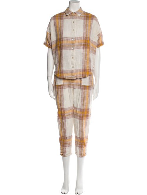 LSpace Plaid Print Pant Set