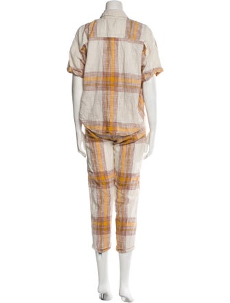 LSpace Plaid Print Pant Set