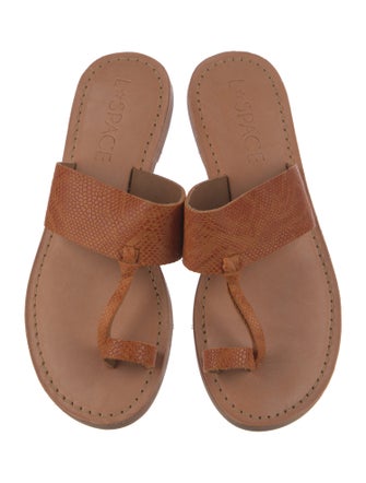 LSpace Leather Slides