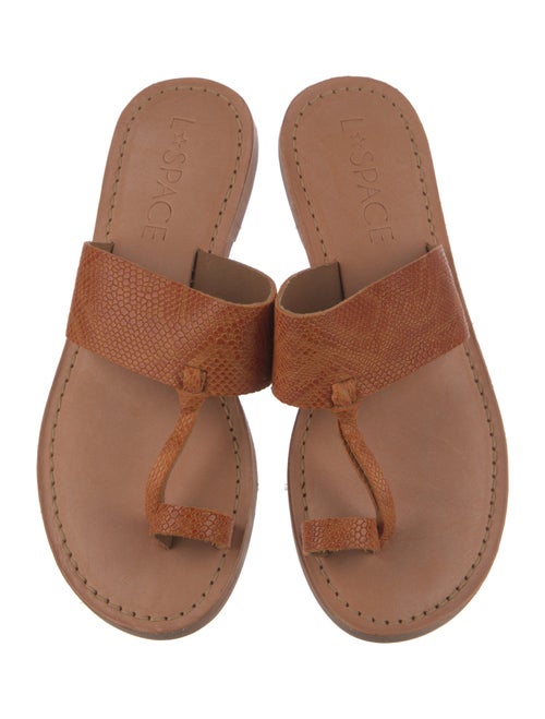 LSpace Leather Slides