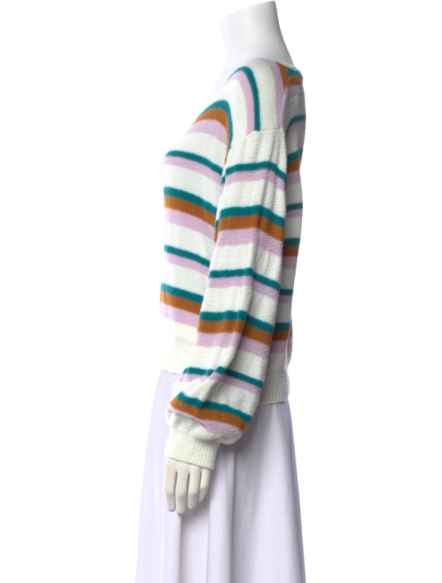 LSpace Striped Bateau Neckline Sweater