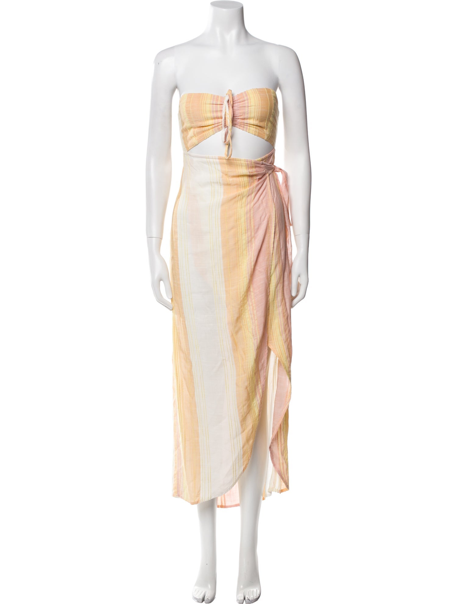 LSpace Colorblock Pattern Midi Length Dress