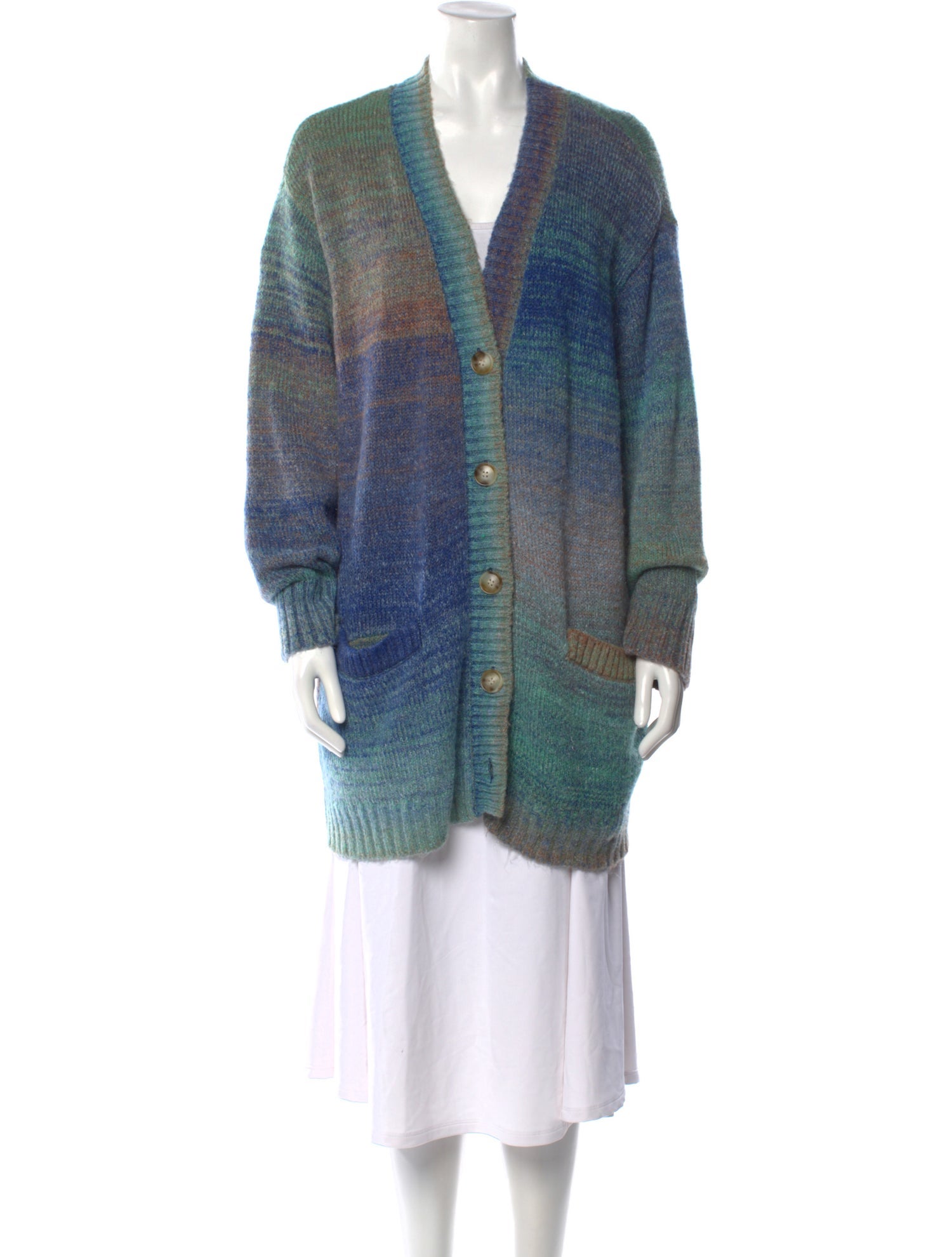 LSpace Striped V-Neck Sweater