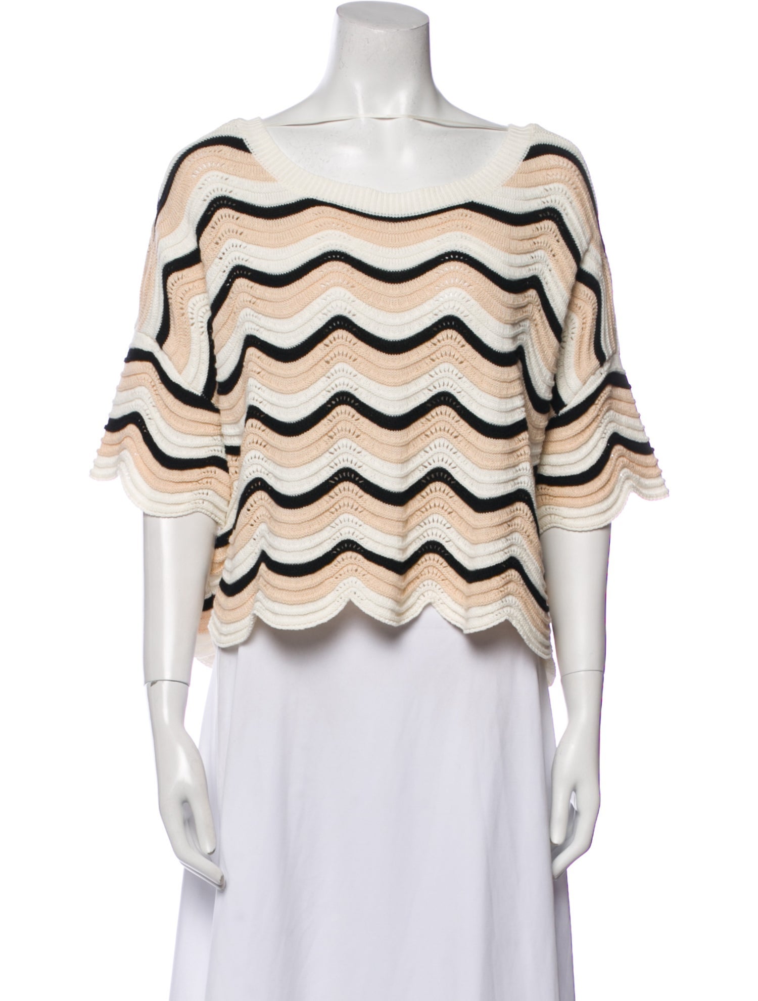 LSpace Striped Bateau Neckline Sweater