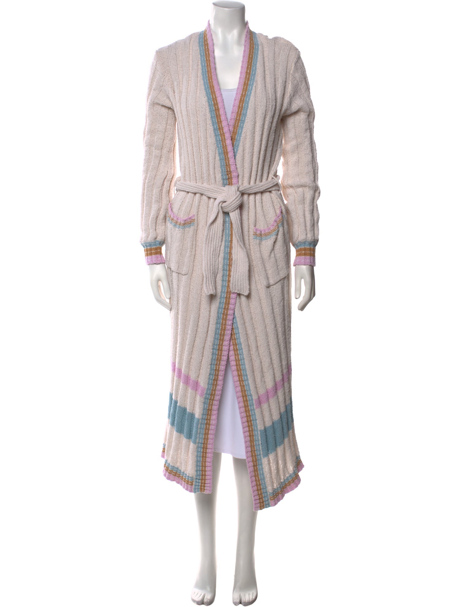 LSpace Striped V-Neck Sweater