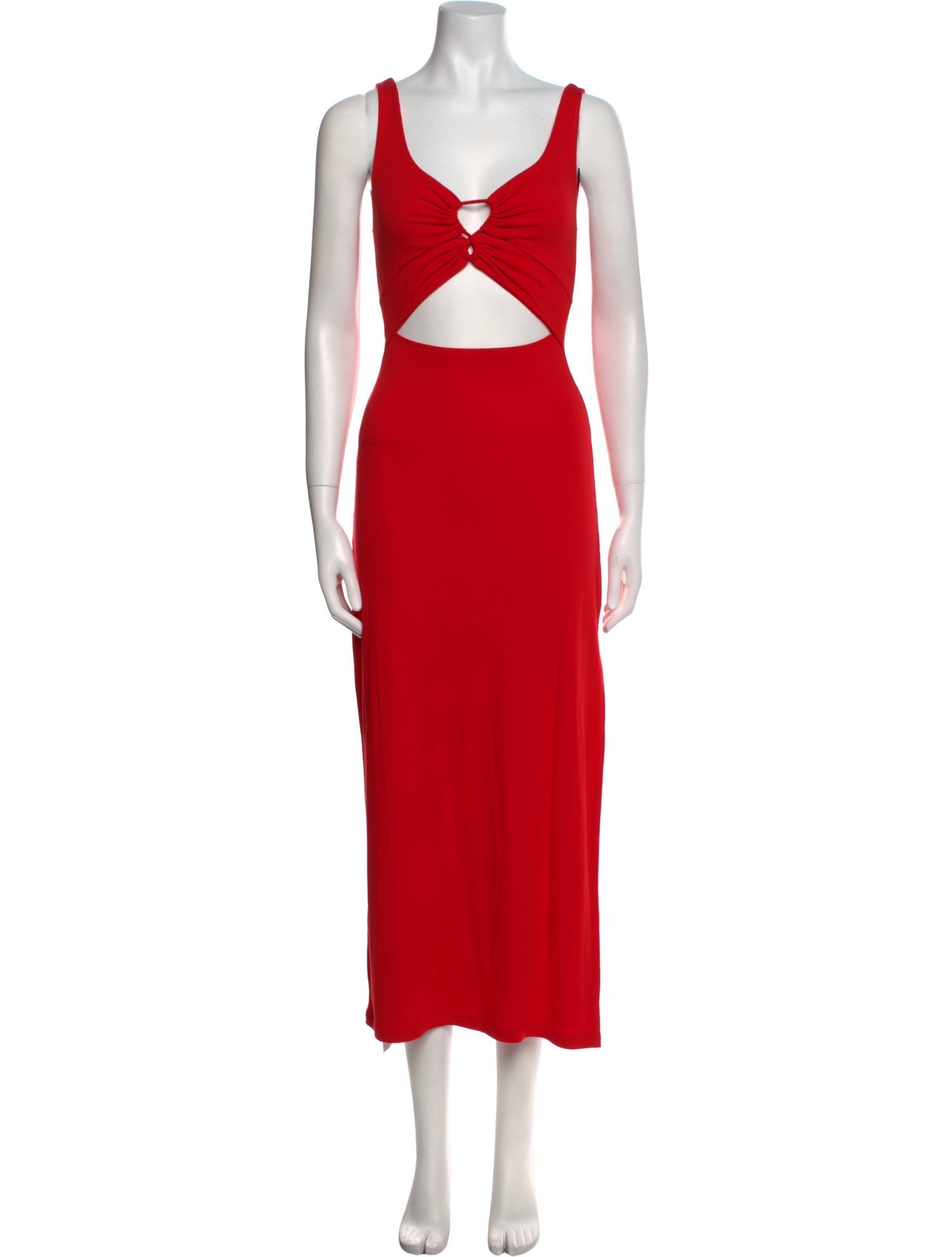 LSpace V-Neck Midi Length Dress