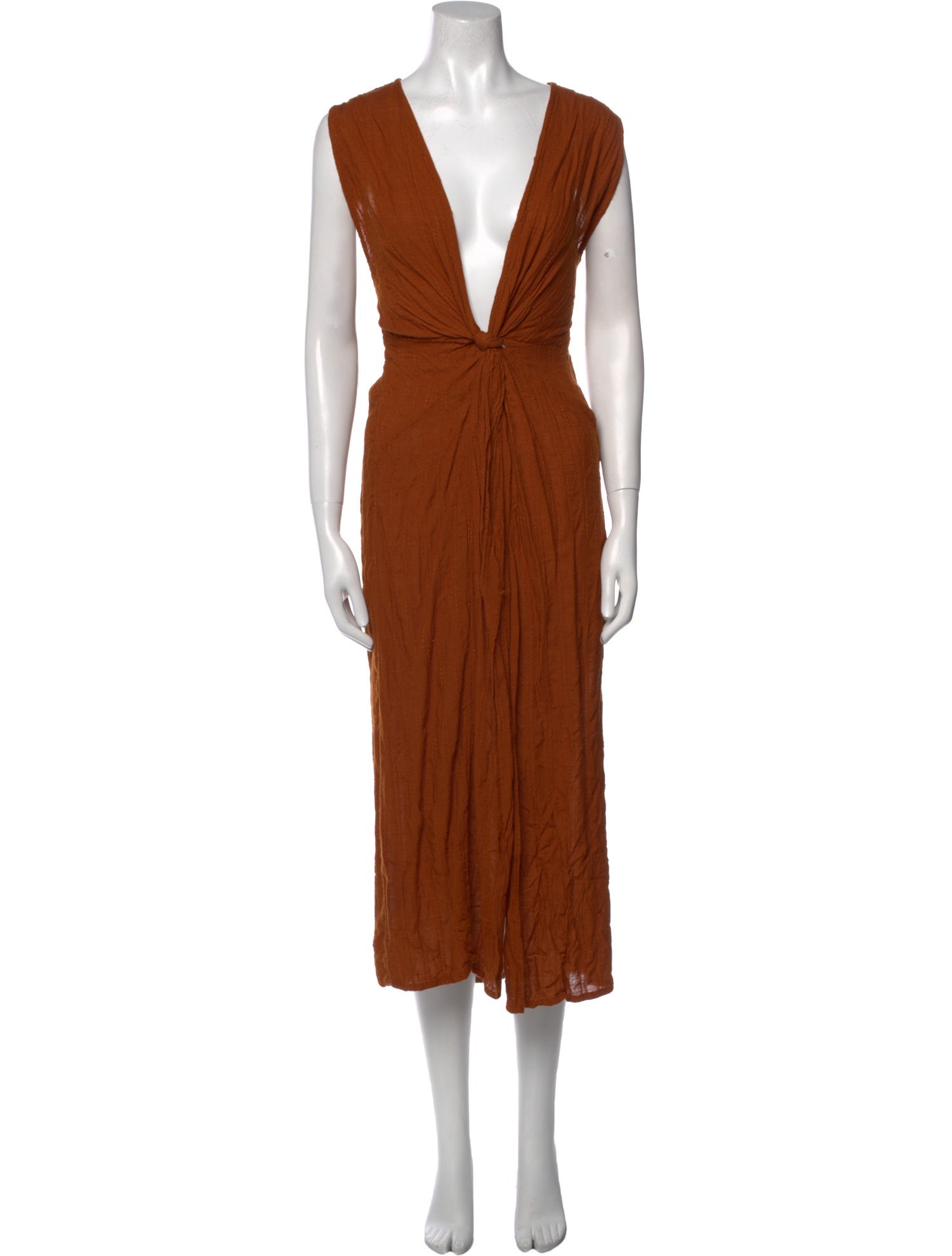LSpace V-Neck Midi Length Dress