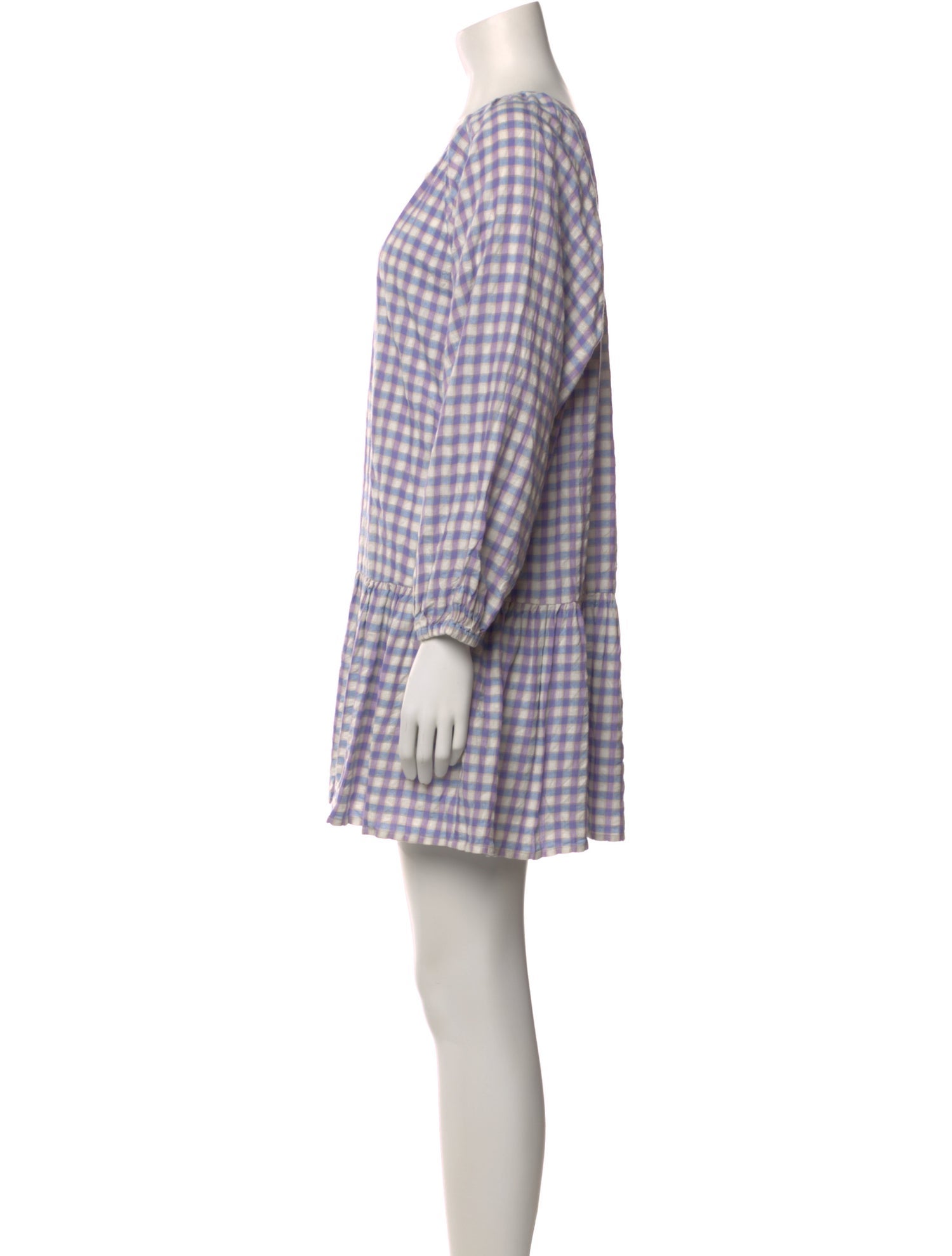 LSpace Plaid Print Mini Dress