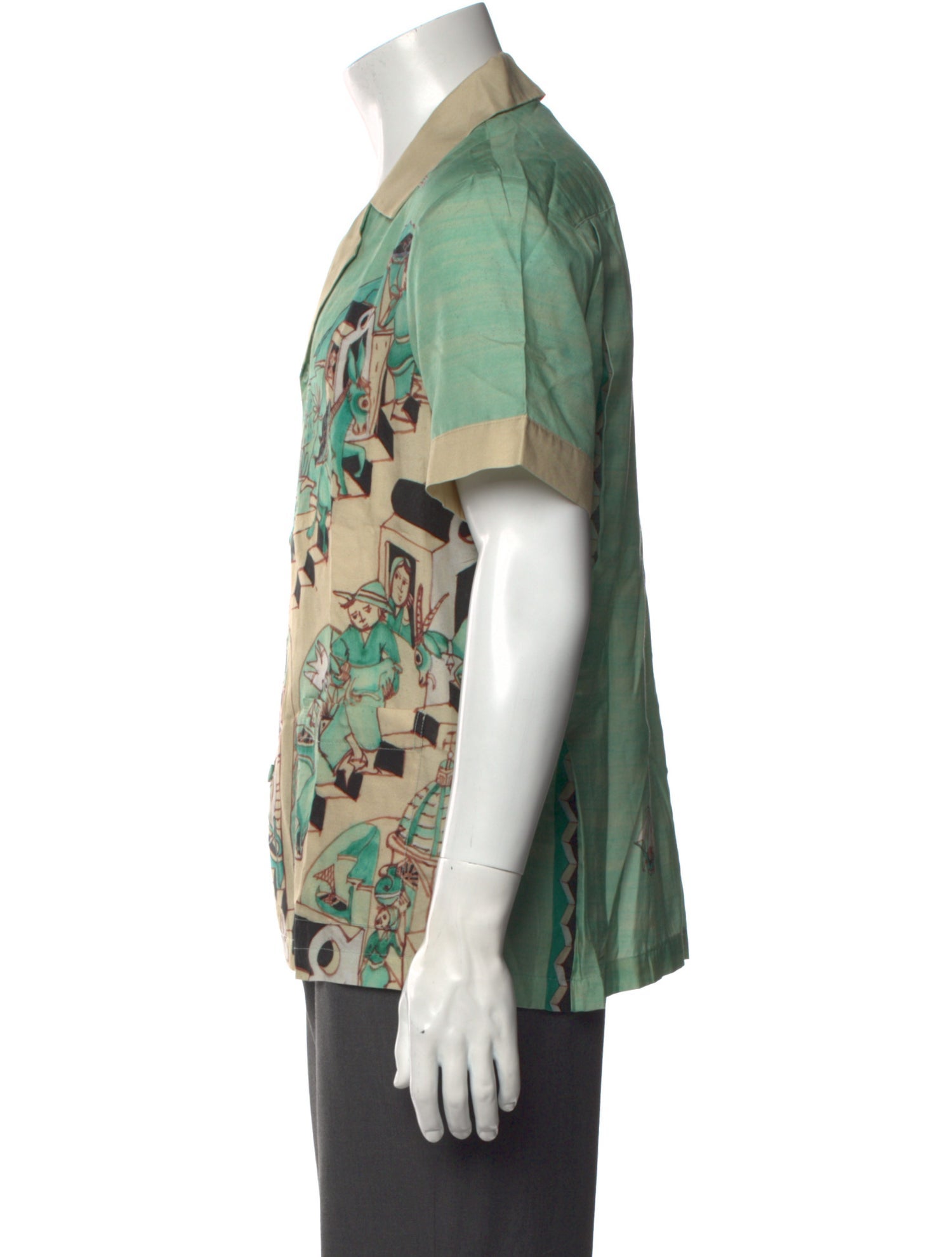 Le Sirenuse Postiano x Tombolo Printed Short Sleeve Shirt