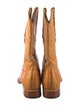 Los Altos Crocodile Colorblock Pattern Western Boots