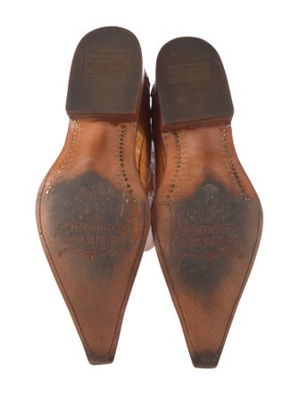 Los Altos Crocodile Colorblock Pattern Western Boots