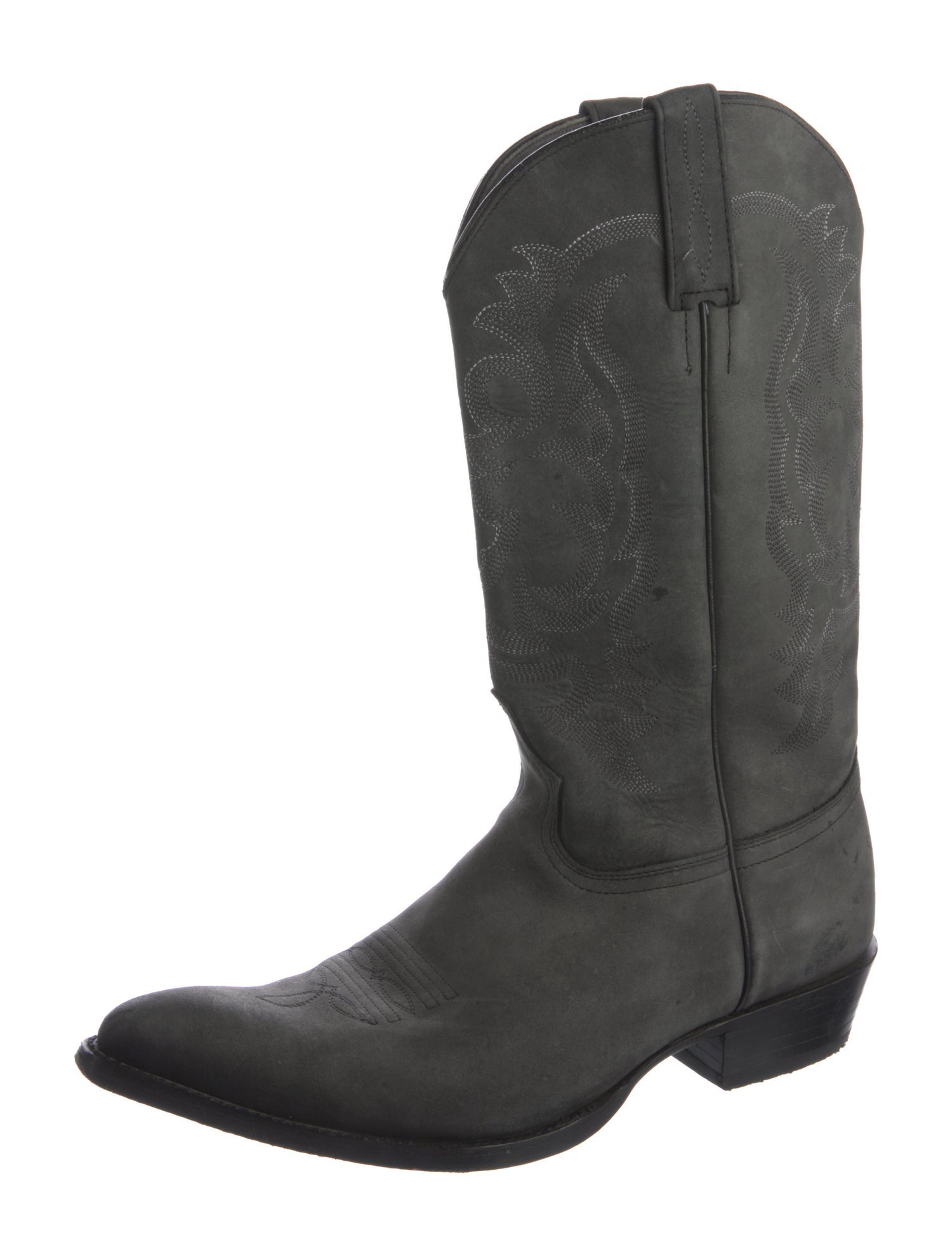 Los Altos Suede Patterned Western Boots
