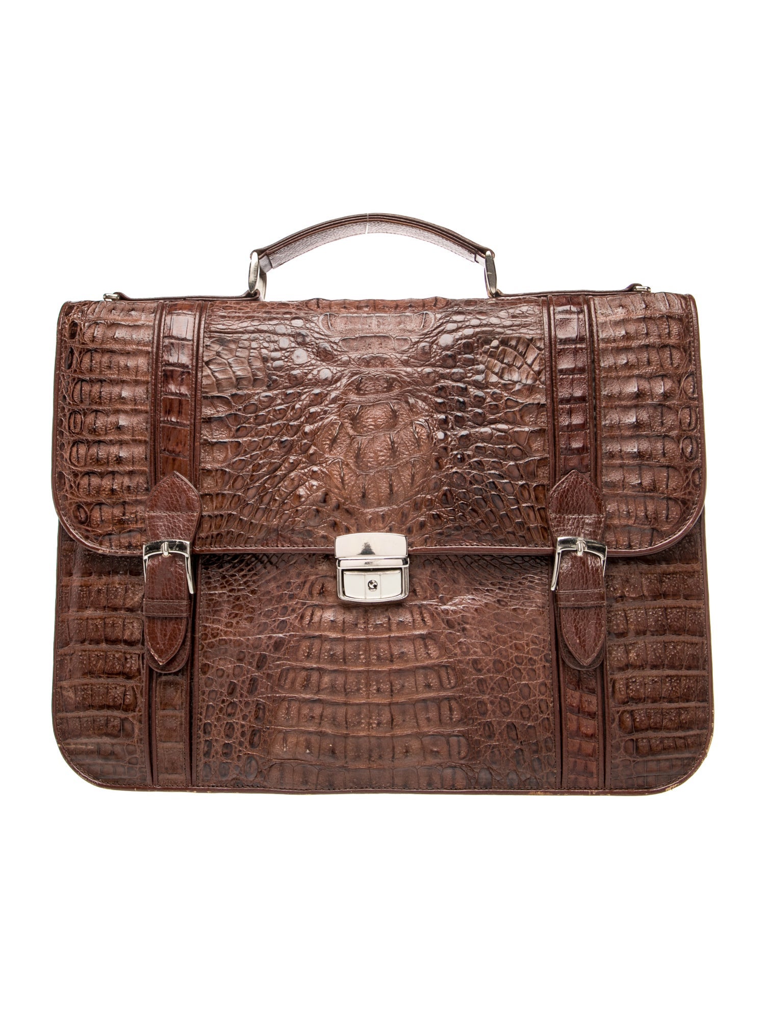 Los Altos Crocodile Briefcase