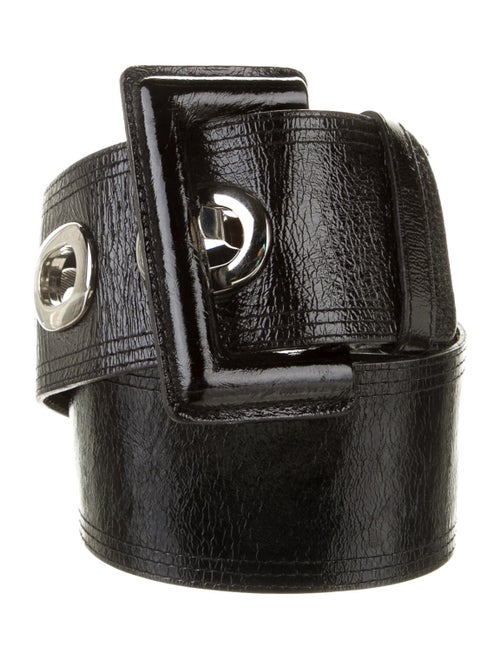 Luisa Spagnoli Patent Leather Belt Black