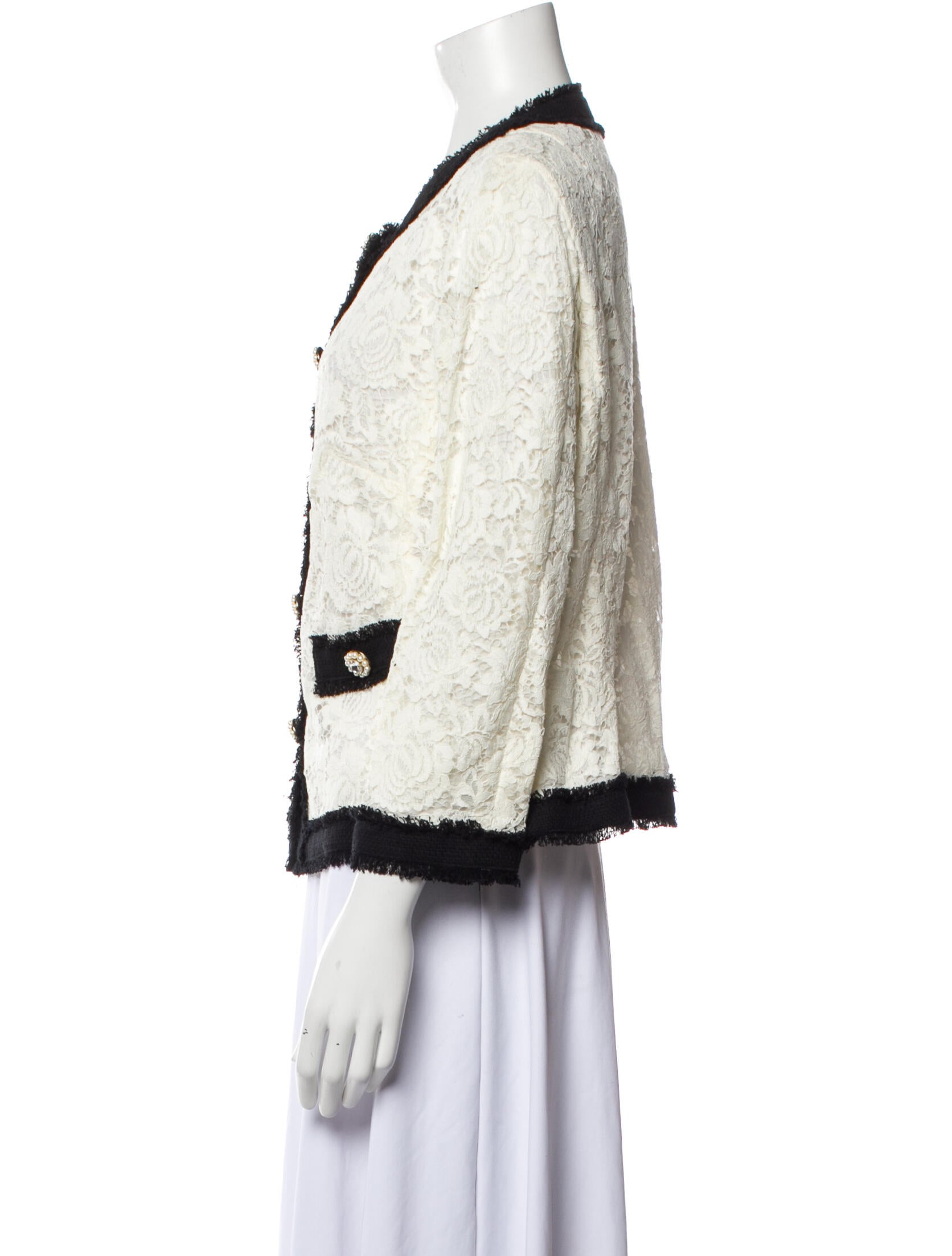 Luisa Spagnoli Tweed Pattern Evening Jacket