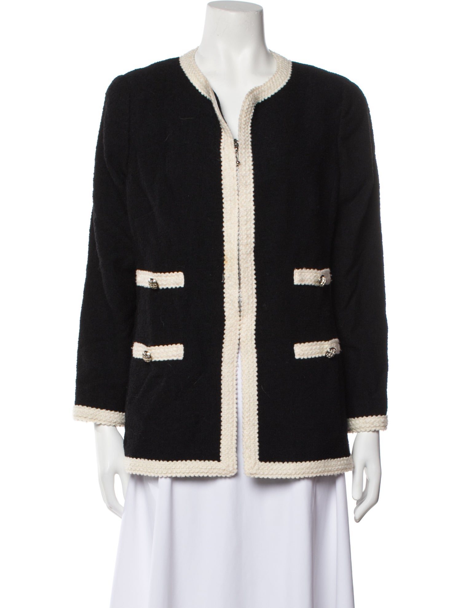 割引 Jacket Wool Virgin Spagnoli Luisa - Clothing Jackets, Black ジャケット・アウター