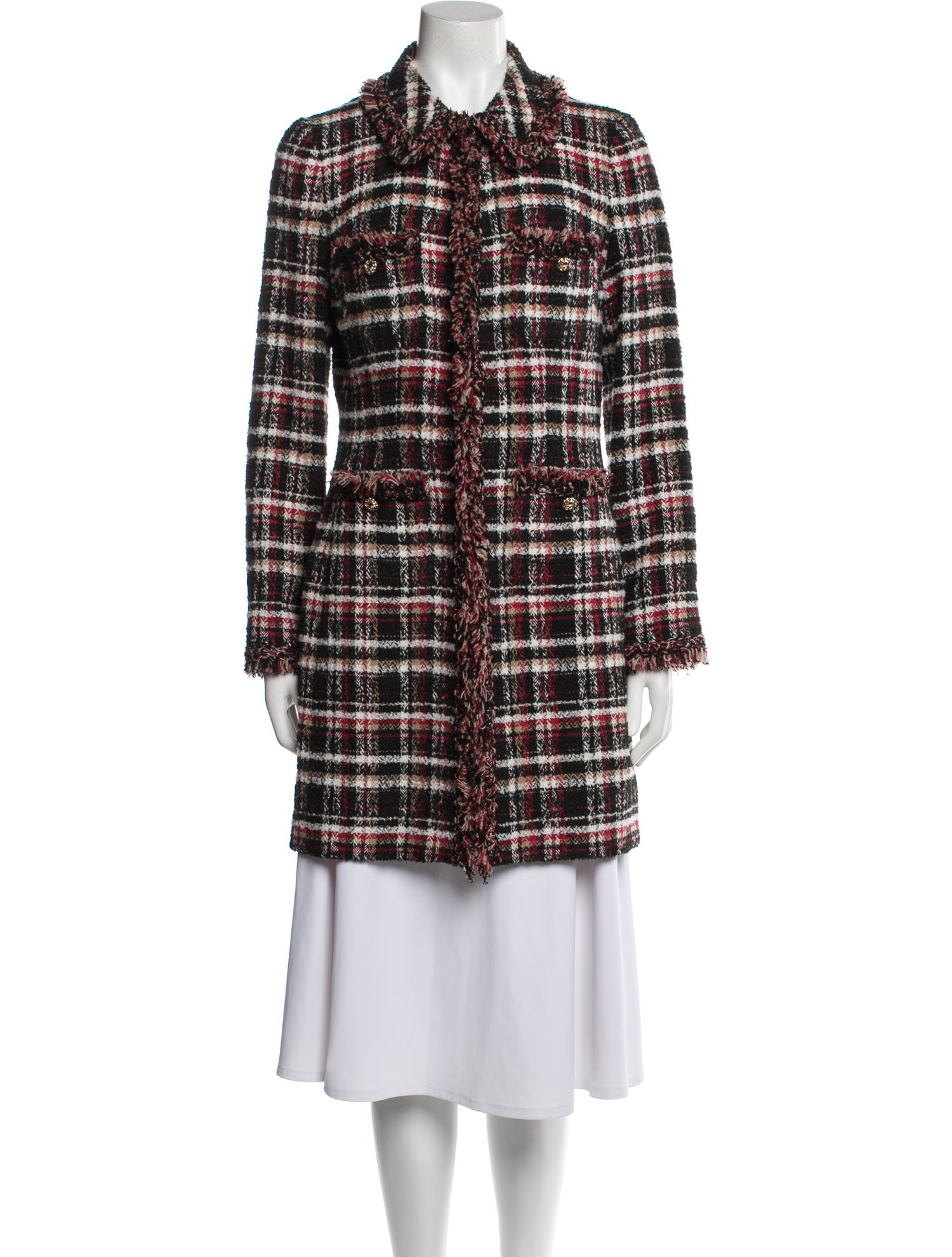 Luisa Spagnoli Tweed Pattern Coat