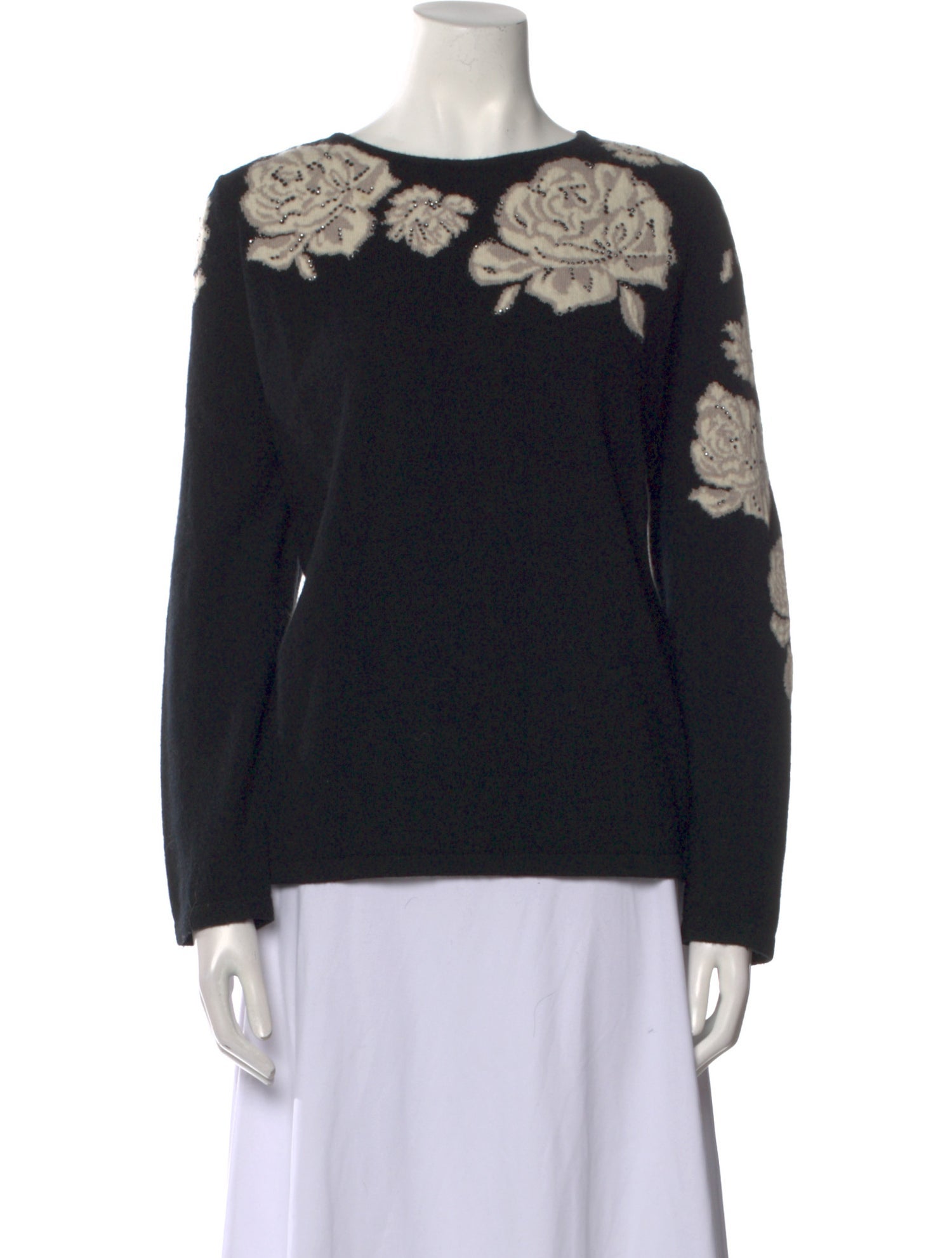 Luisa Spagnoli Cashmere Printed Sweater