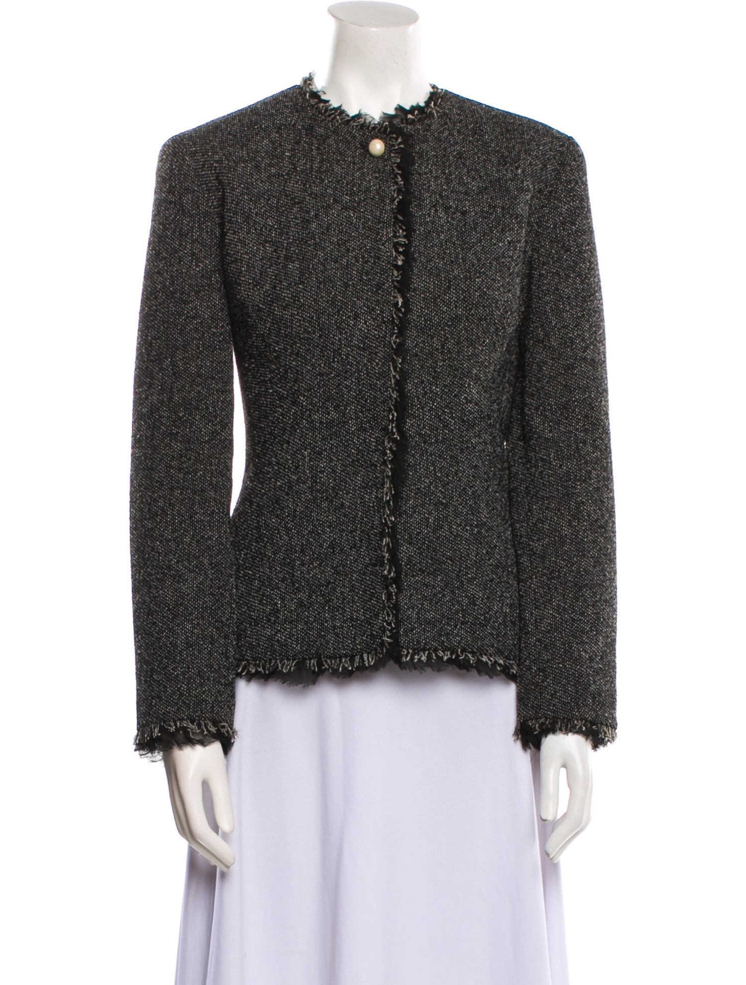 Luisa Spagnoli Tweed Pattern Evening Jacket