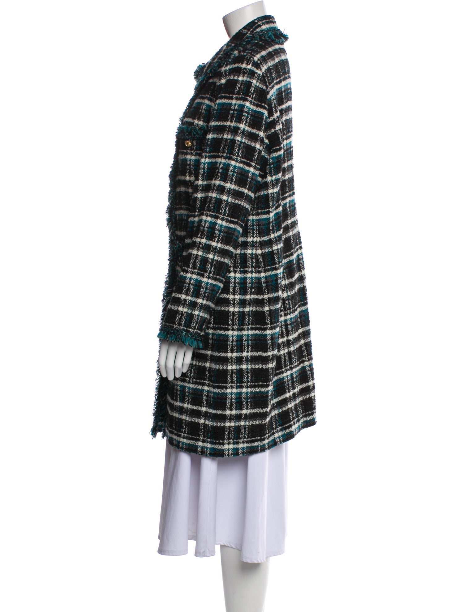 Luisa Spagnoli Plaid Print Coat