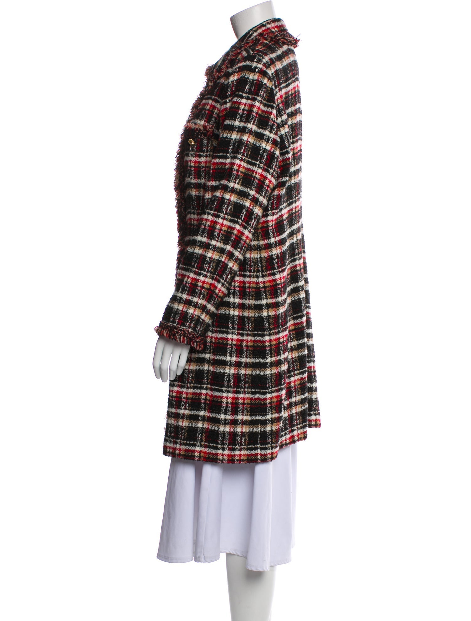 Luisa Spagnoli Plaid Print Coat