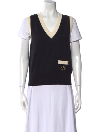 Luisa Spagnoli Virgin Wool V-Neck Sweater