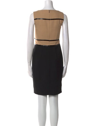 Luisa Spagnoli Colorblock Pattern Knee-Length Dress