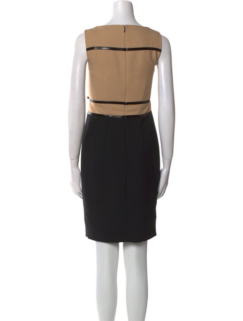 Luisa Spagnoli Colorblock Pattern Knee-Length Dress