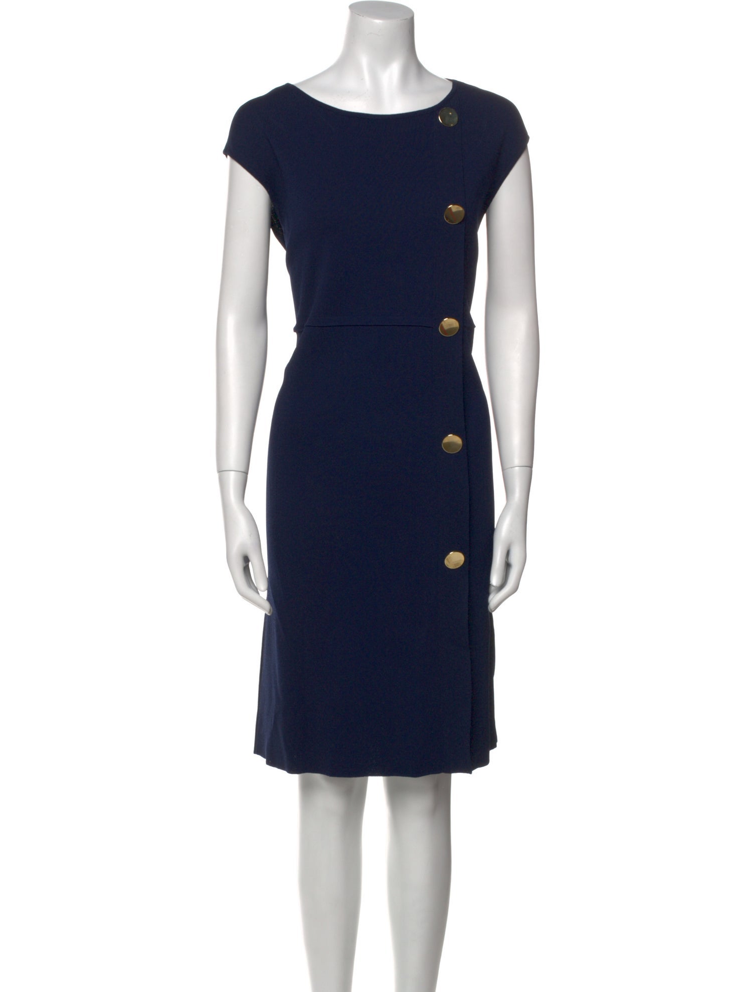 Luisa Spagnoli Bateau Neckline Knee-Length Dress