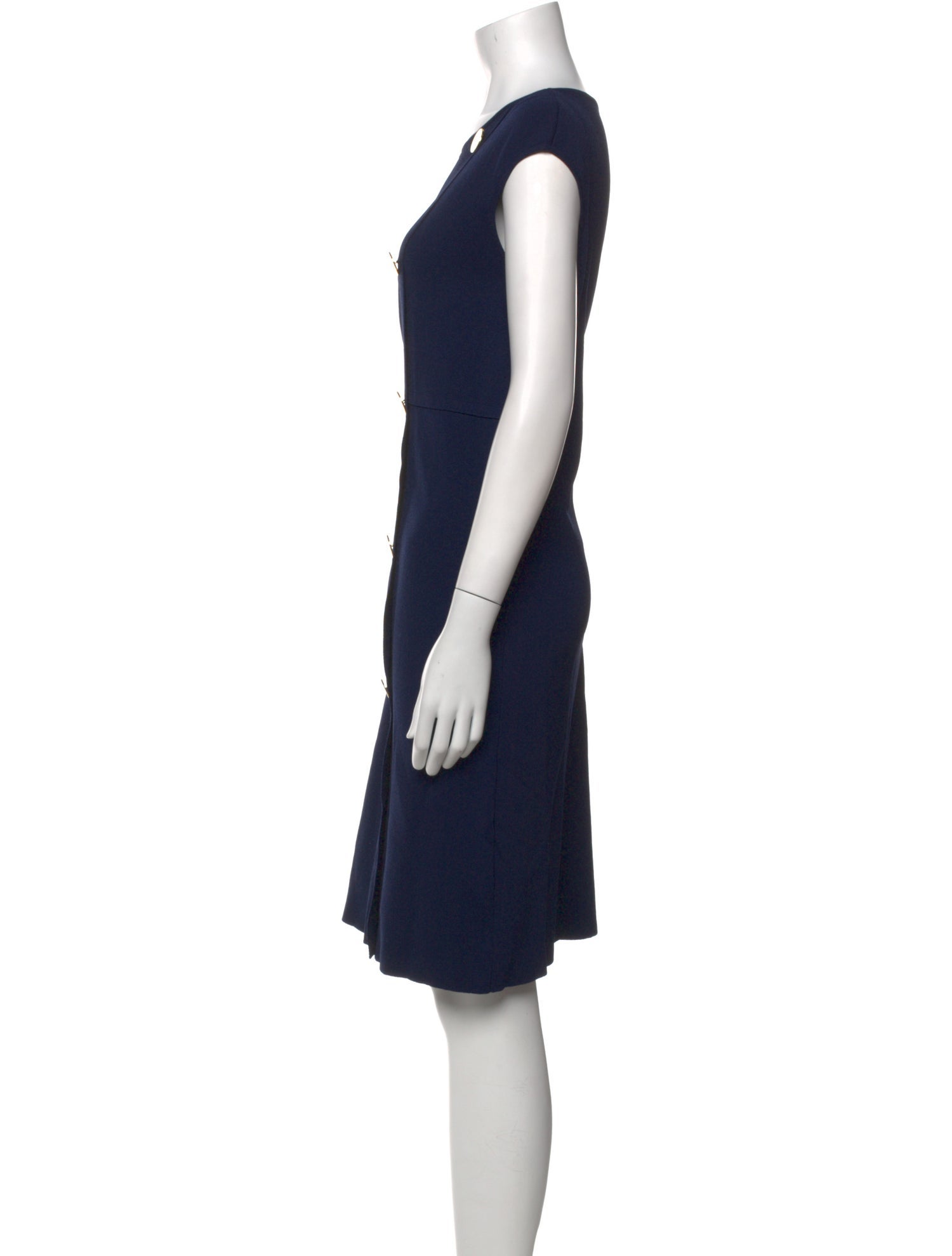 Luisa Spagnoli Bateau Neckline Knee-Length Dress