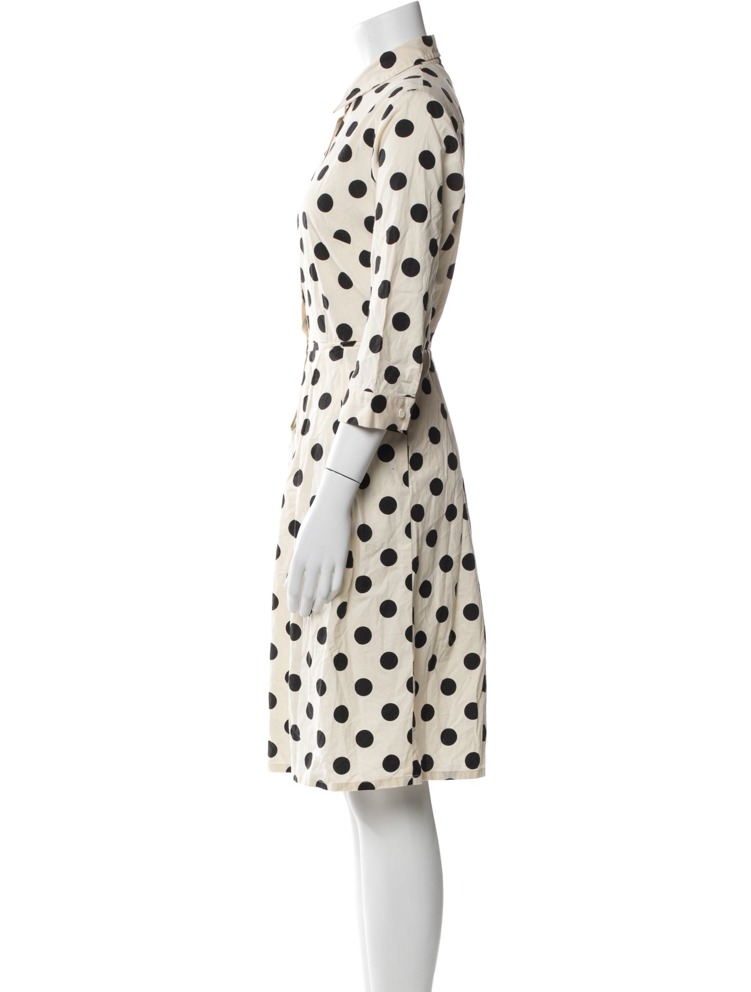 Luisa Spagnoli Polka Dot Print Knee-Length Dress