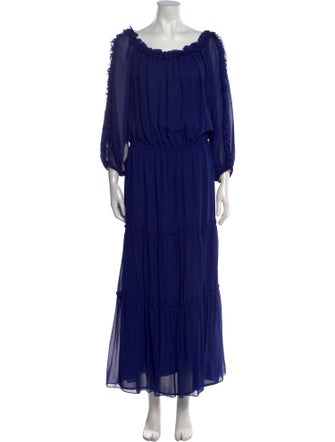 Luisa Spagnoli Silk Long Dress