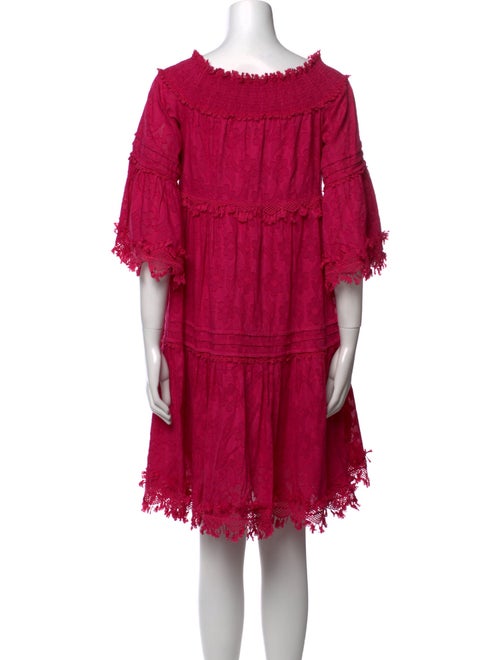 Luisa Spagnoli Bateau Neckline Mini Dress