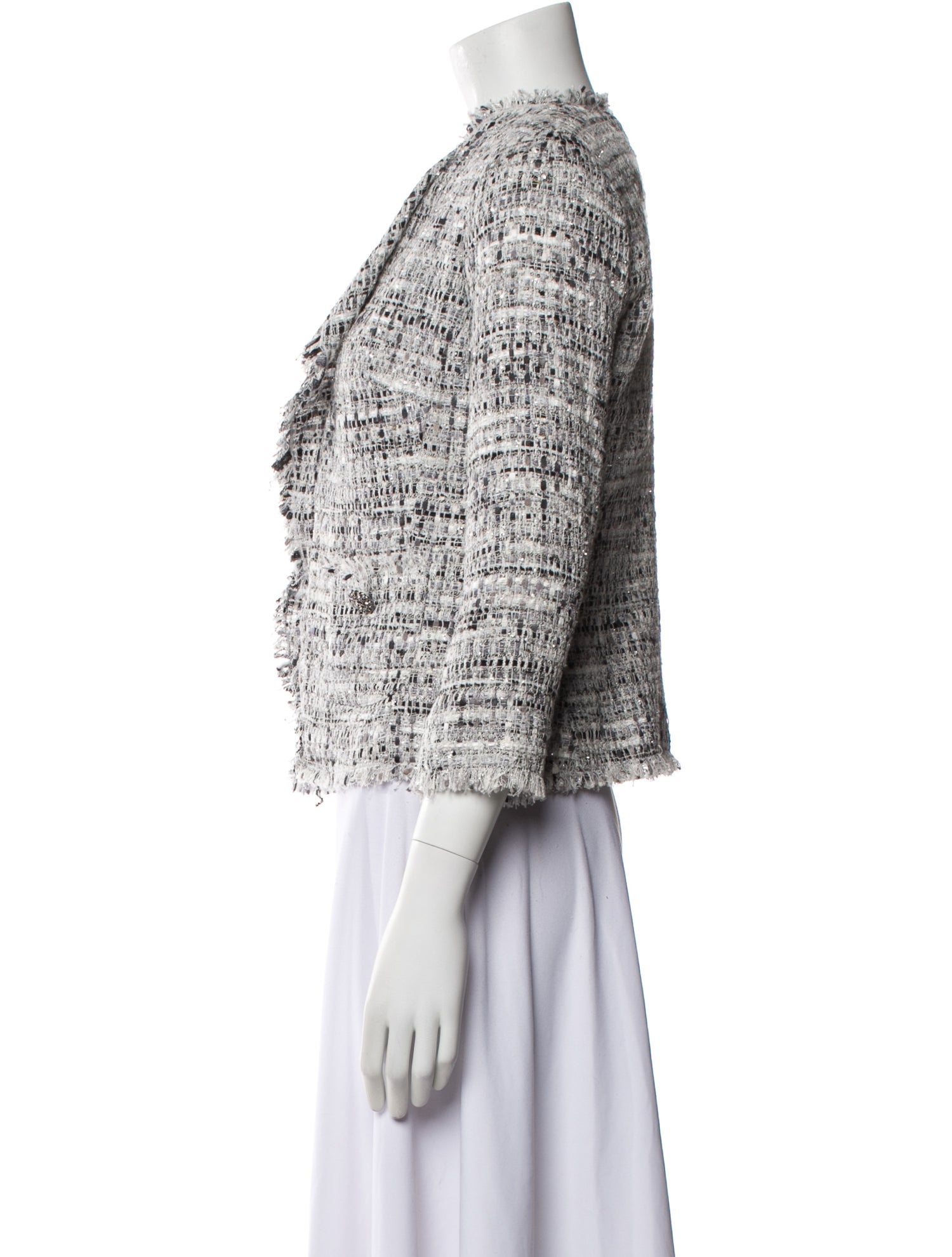 Luisa Spagnoli Tweed Pattern Evening Jacket