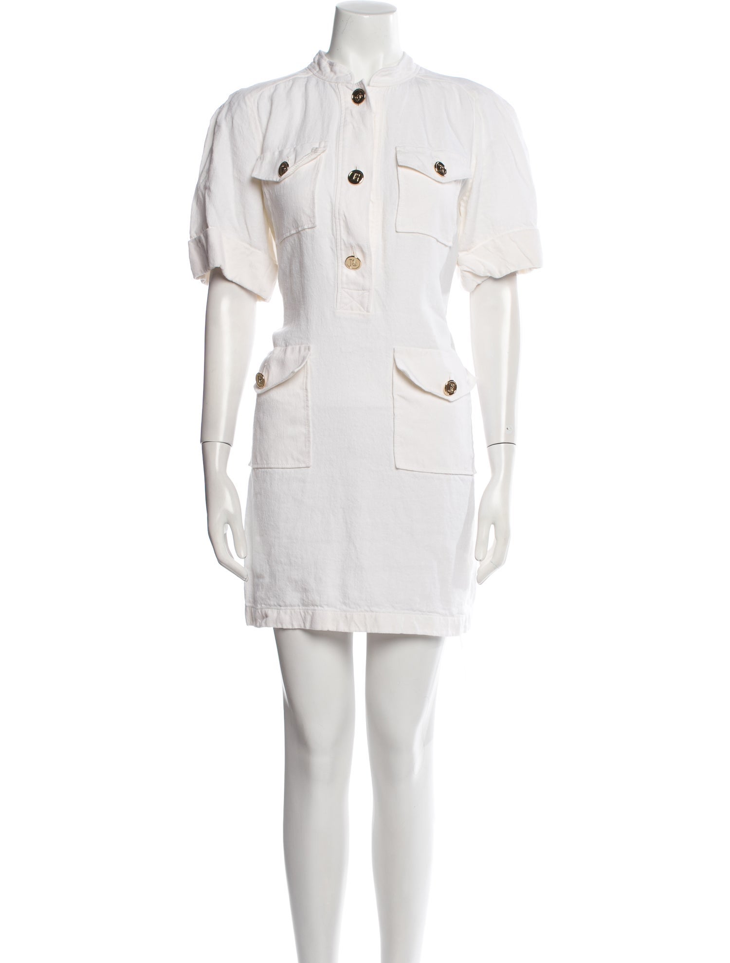 Luisa Spagnoli Mock Neck Mini Dress