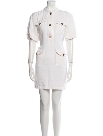 Luisa Spagnoli Mock Neck Mini Dress