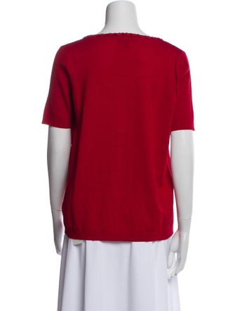 Luisa Spagnoli Virgin Wool Scoop Neck Sweater