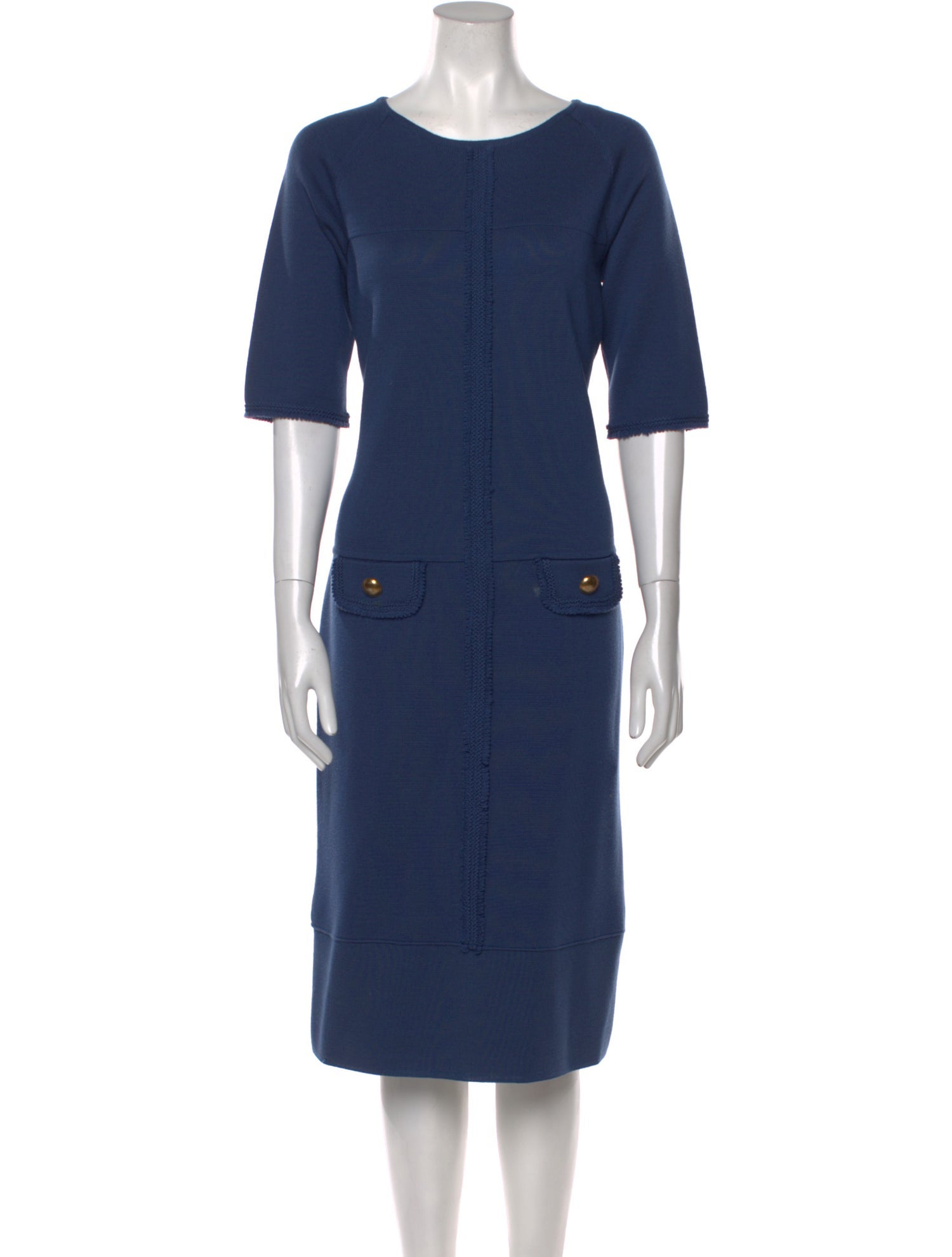 Luisa Spagnoli Virgin Wool Midi Length Dress