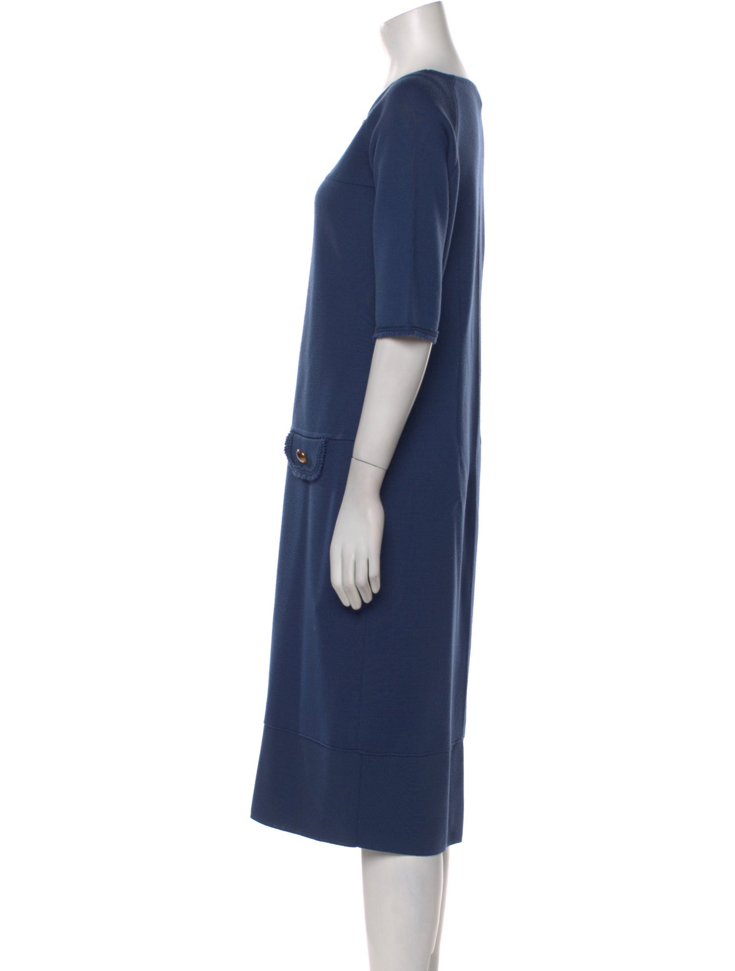 Luisa Spagnoli Virgin Wool Midi Length Dress