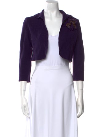 Luisa Spagnoli Virgin Wool Open Front Sweater