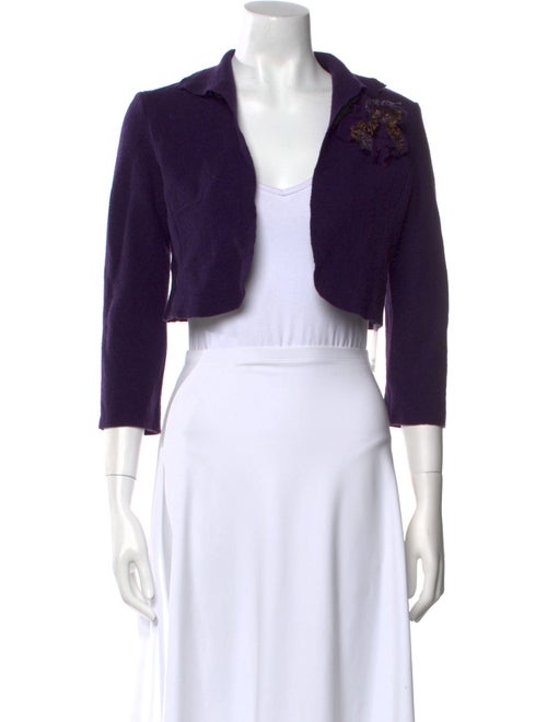 Luisa Spagnoli Virgin Wool Open Front Sweater