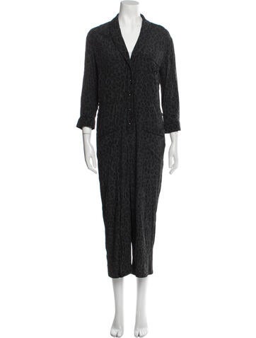 Le Superbe Jumpsuits and Rompers Animal Print V-Neck Jumpsuit XS